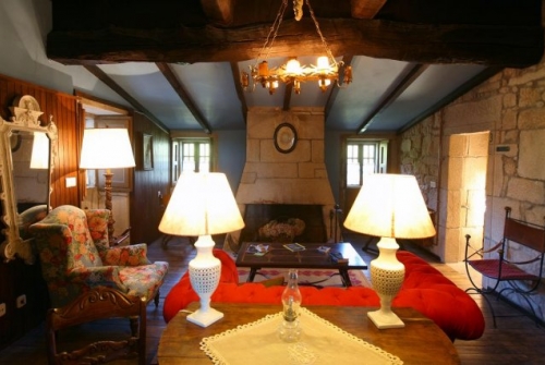 Pazo la Buzaca chimenea