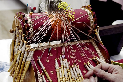 Muestra de Encajes de Bolillos